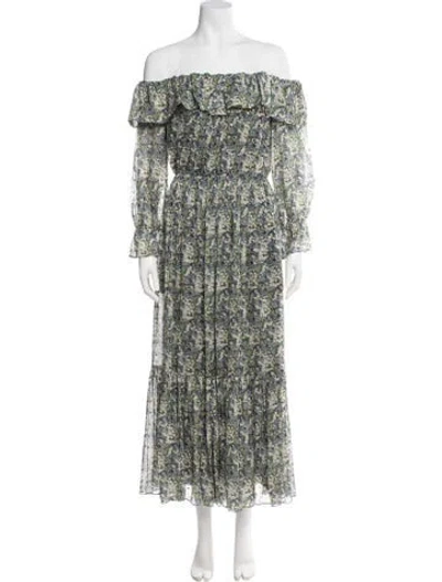 Pre-owned Celine Silk Long Dress