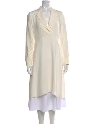 Pre-owned Celine Silk Midi Length Dress In Neutral