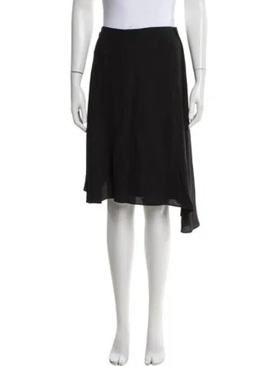 Pre-owned Celine Silk Midi Length Skirt In Grey
