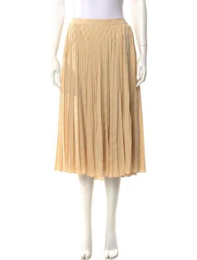 Pre-owned Celine Silk Midi Length Skirt In Neutral