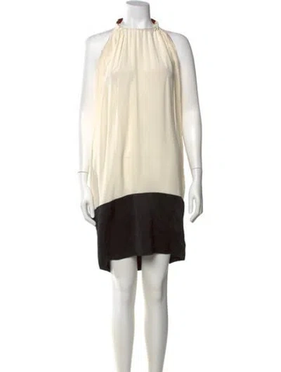 Pre-owned Celine Silk Mini Dress