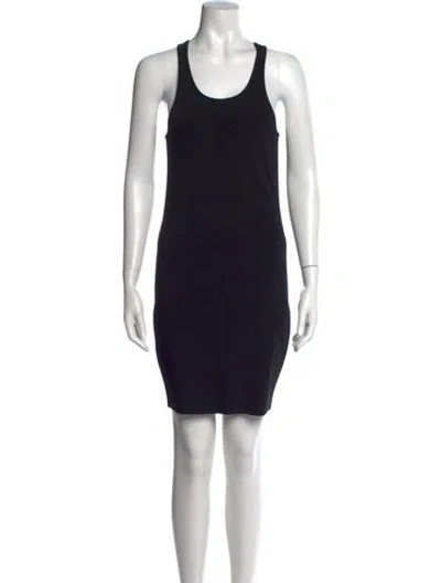 Pre-owned Celine Silk Mini Dress In Black