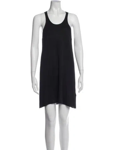 Pre-owned Celine Silk Mini Dress In Blue