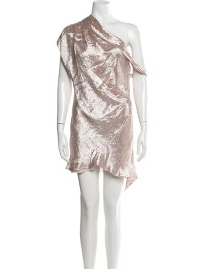 Pre-owned Celine Silk Mini Dress In Multi