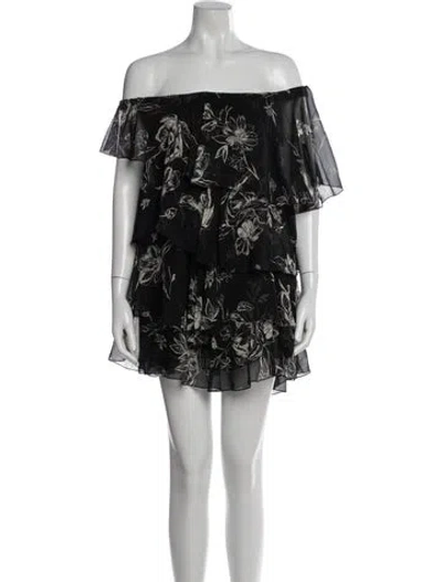 Pre-owned Celine Silk Mini Dress W/ Tags In Black