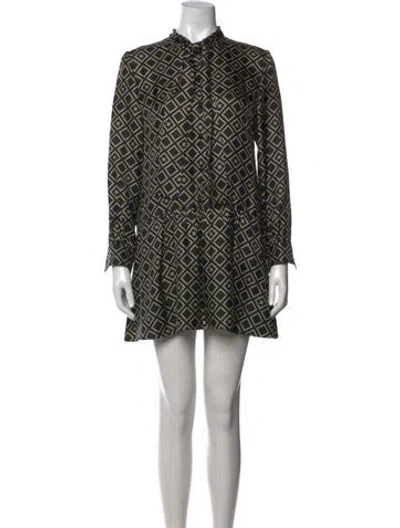 Pre-owned Celine Silk Mini Dress W/ Tags In Black