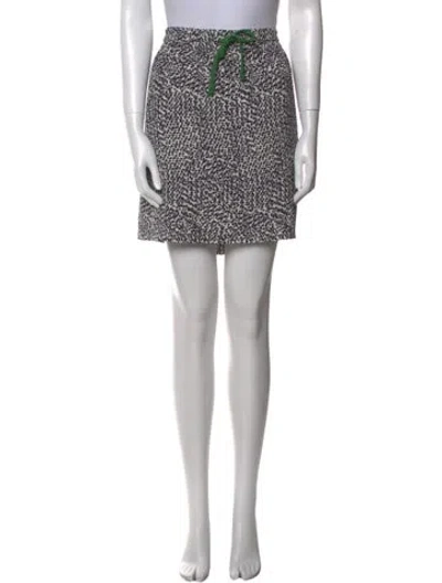 Pre-owned Celine Silk Mini Skirt In Gray