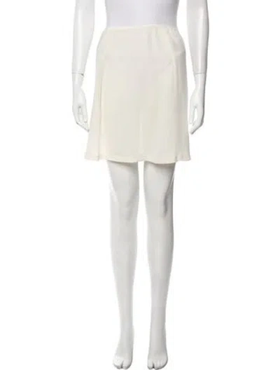 Pre-owned Celine Silk Mini Skirt In Neutral