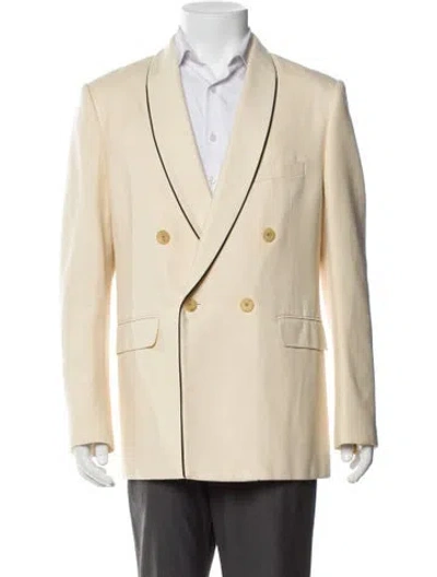 Pre-owned Celine Silk Peacoat In Neutral