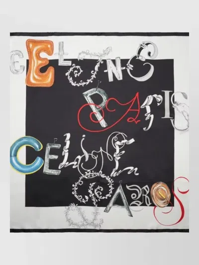 Celine Silk Scarf In Multi