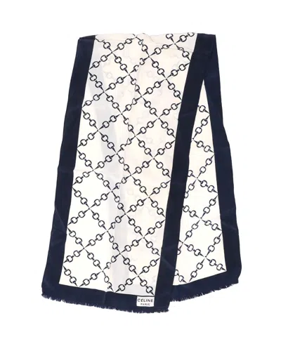 Celine Céline Silk Scarf In Multi