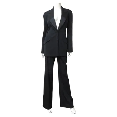 Pre-owned Celine Silk Tuxedo Suit 1990s In Black