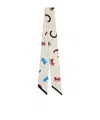 Celine Silk Twill Scarf In Multi