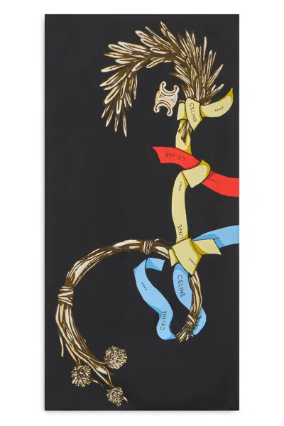 Celine Silk Twill Scarf - 90 Cm X 90 Cm In Pattern