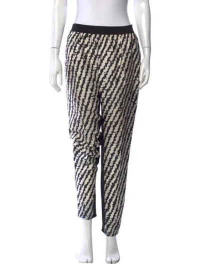 Pre-owned Celine Silk Wide Leg Pants In Multi