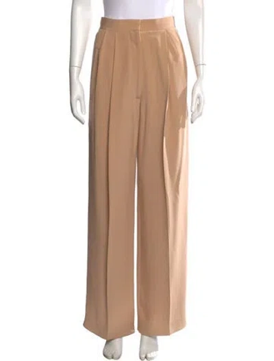 Pre-owned Celine Silk Wide Leg Pants In Neutrals