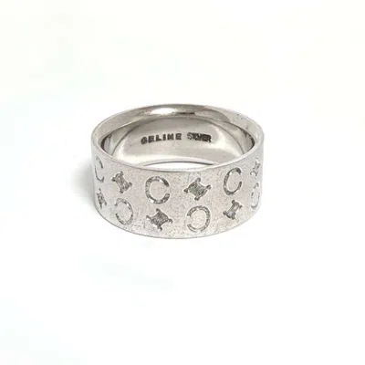 Pre-owned Celine Silver Band Ring ()