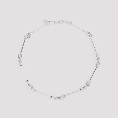 Celine Silver Brass Necklace In Gold