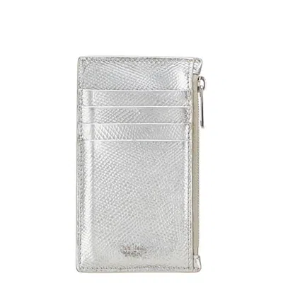 Pre-owned Celine Silver Leather Coin Purse/coin Case ()