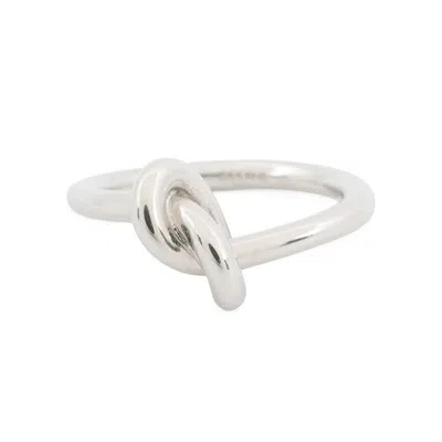 Pre-owned Celine Silver Metal Band Ring ()
