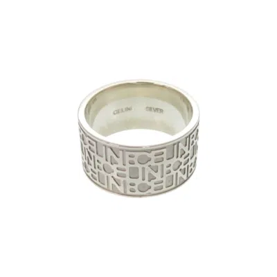 Pre-owned Celine Silver Silver 925 Band Ring ()