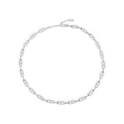 Celine Silver Small Octagon Brass Necklace In Metallic