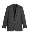 Celine Single-breasted Wool Suit Jacket In Black