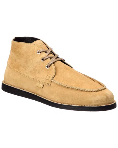 Celine Sirocco Suede Chukka Boot In Orange