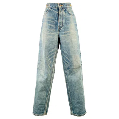 Pre-owned Celine Size 29 Blue Denim Zip Fly Jeans