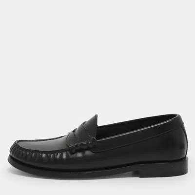 Pre-owned Celine Size 35 Black Leather Loafers