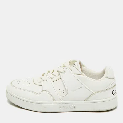 Pre-owned Celine Size 36 White Leather Trainer Low Top Sneakers