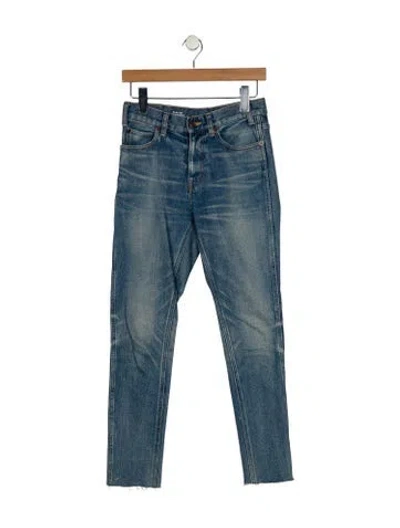 Pre-owned Celine Sk 002 Skinny Leg Jeans In Blue