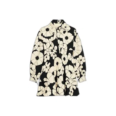 Celine Skater Mini Dress In Multi