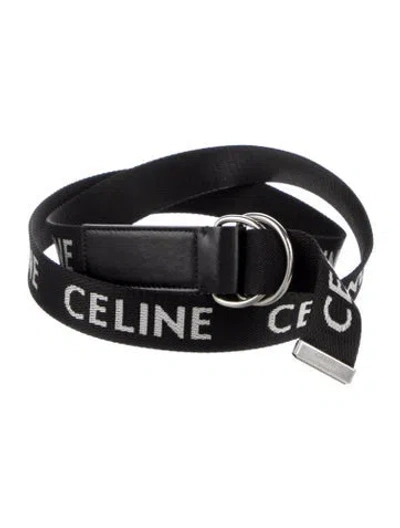 Pre-owned Celine Skinny Belt In Black