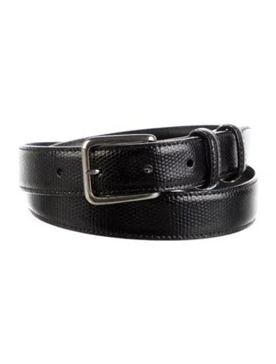 Pre-owned Celine Skinny Leather Belt In Black