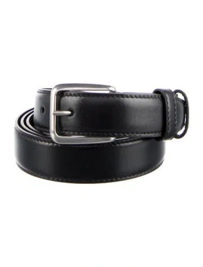 Pre-owned Celine Skinny Leather Belt In Black
