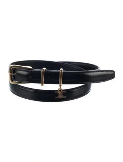 Pre-owned Celine Skinny Leather Belt W/ Tags In Multi