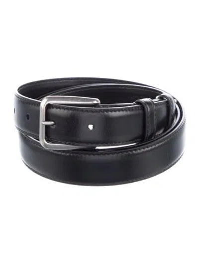 Pre-owned Celine Skinny Leather Waist Belt In Black