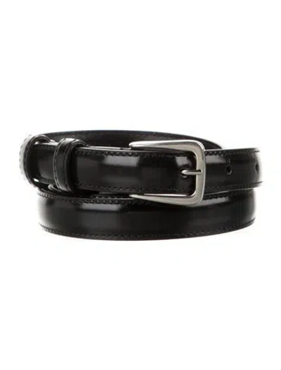 Pre-owned Celine Skinny Leather Waist Belt In Black