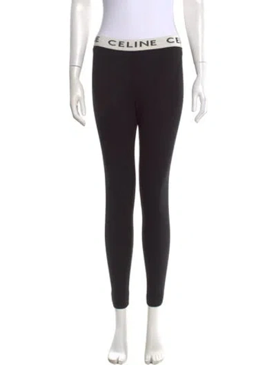 Pre-owned Celine Skinny Leg Pants In Black