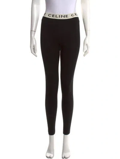 Pre-owned Celine Skinny Leg Pants In Black