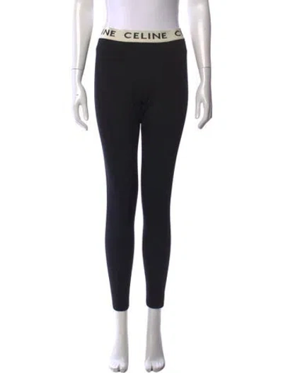 Pre-owned Celine Skinny Leg Pants In Black