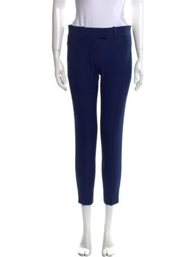 Pre-owned Celine Skinny Leg Pants In Blue