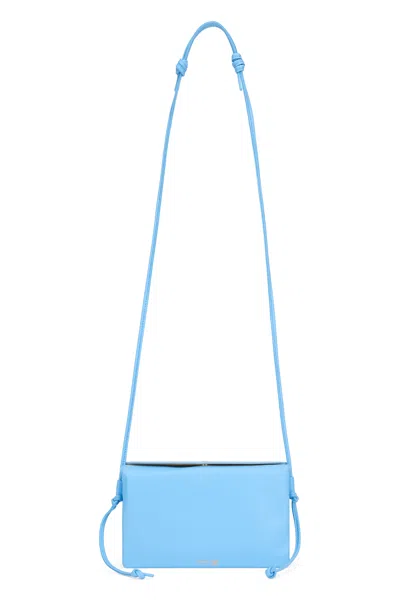 Celine Sky Blue Trio Lamb Leather Shoulder Bag