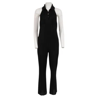 Pre-owned Celine Sleeveless Backless Jumpsuit Size Medium Black Phoebe Philo Era Dress