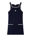 Celine Blue Mini Dress In Crochetcotton In Black