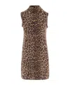 Celine Sleeveless Dress In Brown