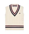 Celine Sleeveless Sweater Vest In White