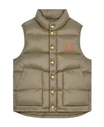 Celine Sleeveless Vest In Green