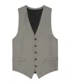 Celine Sleeveless Wool Vest In Gray
